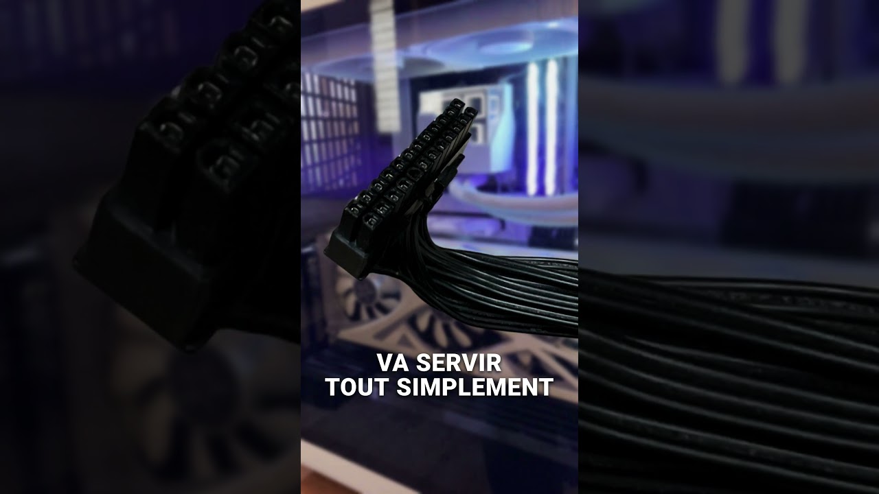 Les branchements d'une alimentation PC