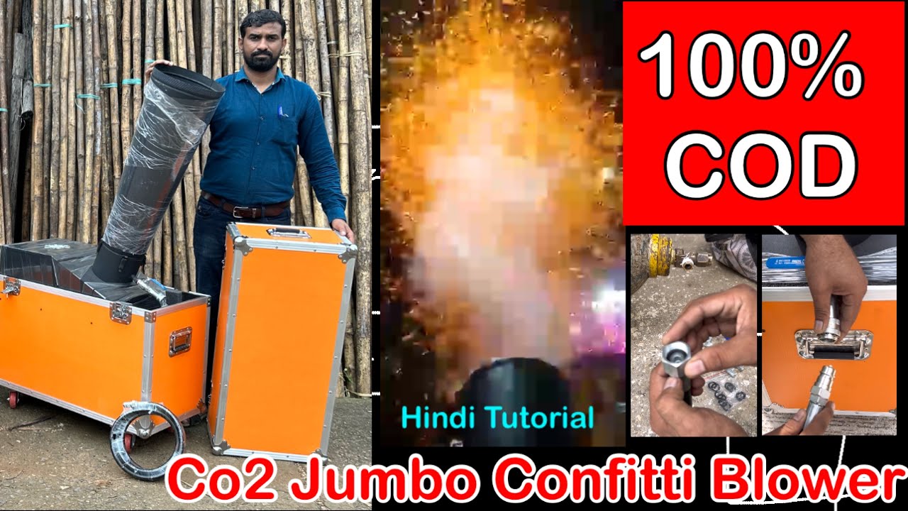 100% COD, Tutorial Co2 Jumbo Conftti Blower, A2Z Details, How to Use Co2 jumbo, Vishwas Events, Co2