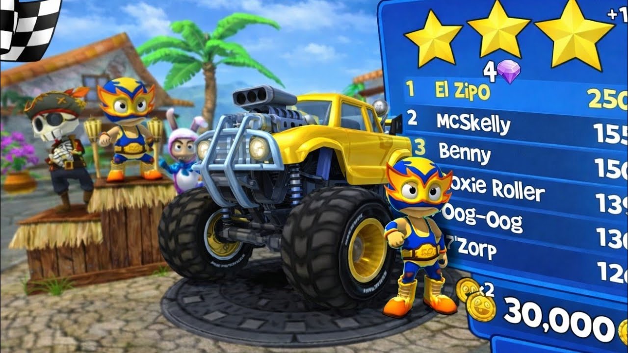 ROCK STOMPER GOLD PAINT | CHAMPIONSHIPS 100 HP - 1000 HP & ALL 3 STAR (4K 60 FPS) #bbracing