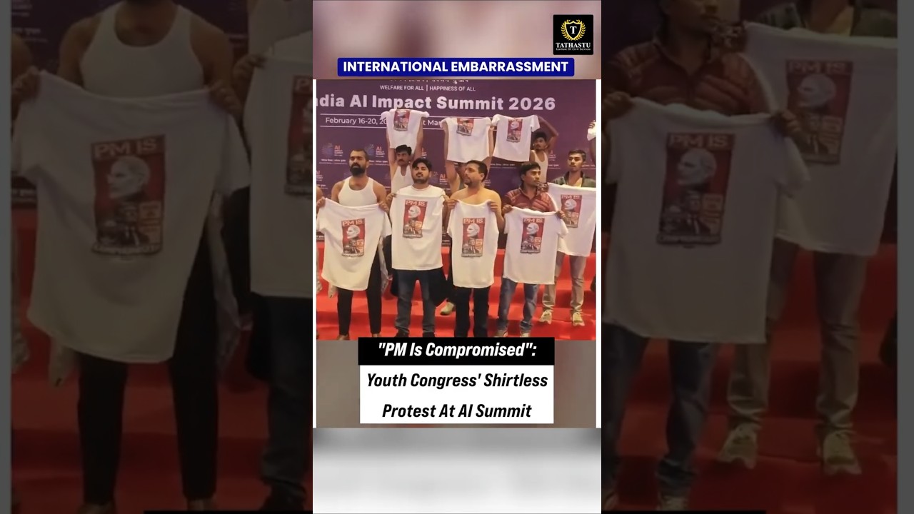 Youth Congress Protest Slammed by Union Minister | AI Summit Turns Political!