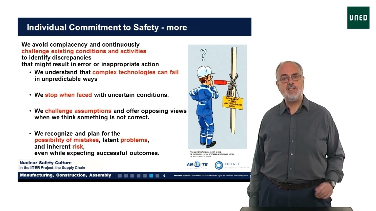 Nuclear Safety Culture: management /individual commitment
