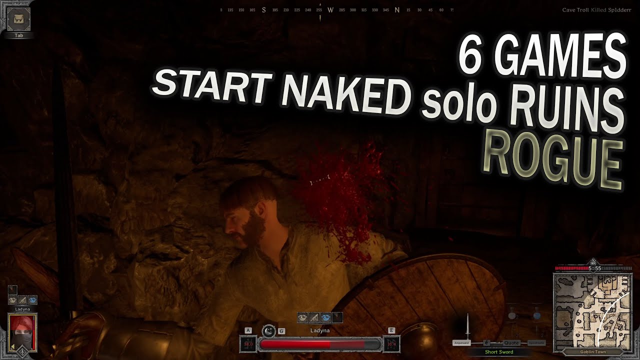 Rogue à poil - 6 games solo RUINS Dark and Darker