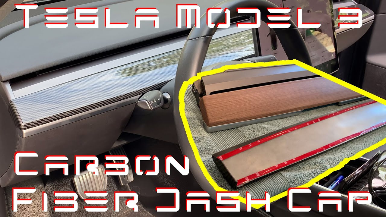 Tesla Model 3 - Carbon Fiber Dash Cap