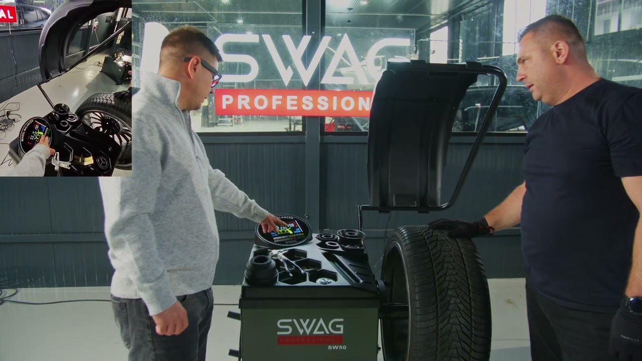 Aparat echilibrat roti cu laser - SWAG   SW50 echilibrare aliaj