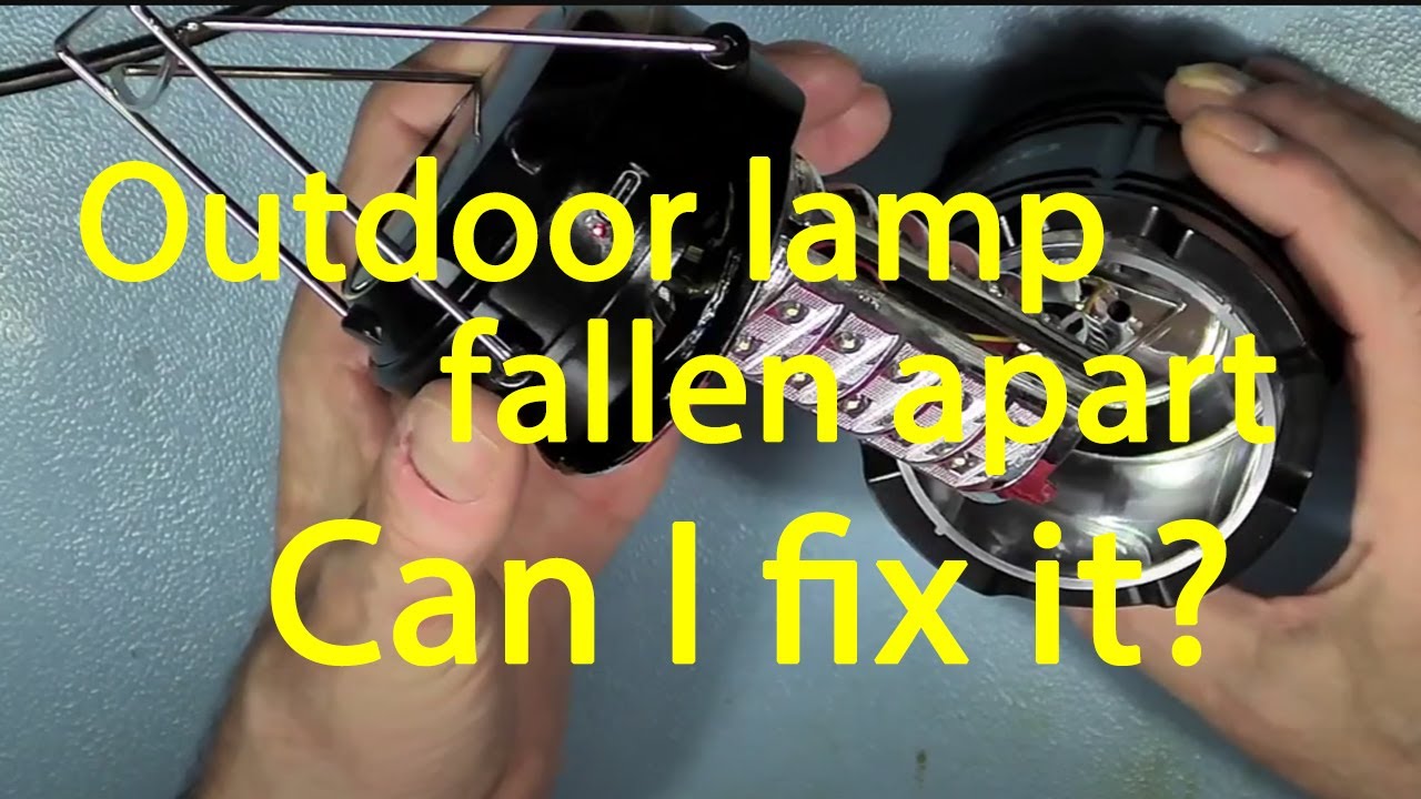 #037 Solar panel and USB rechargeable camping light completely fallen apart