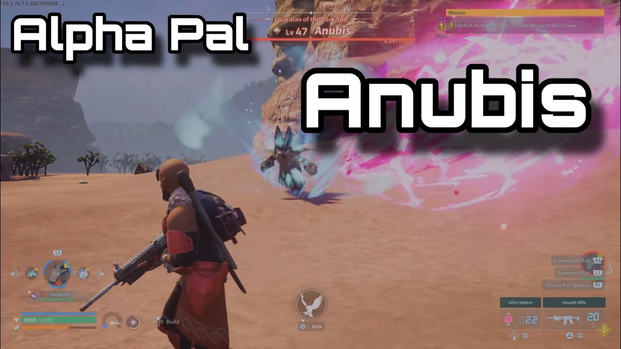 Catching Alpha Pal Anubis - Palworld solo (No Commentary)