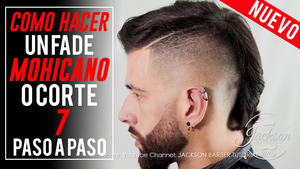 TUTORIAL DE BARBERIA / Como Hacer Una Cresta o 7 (Mohicano) (PASO A PASO)