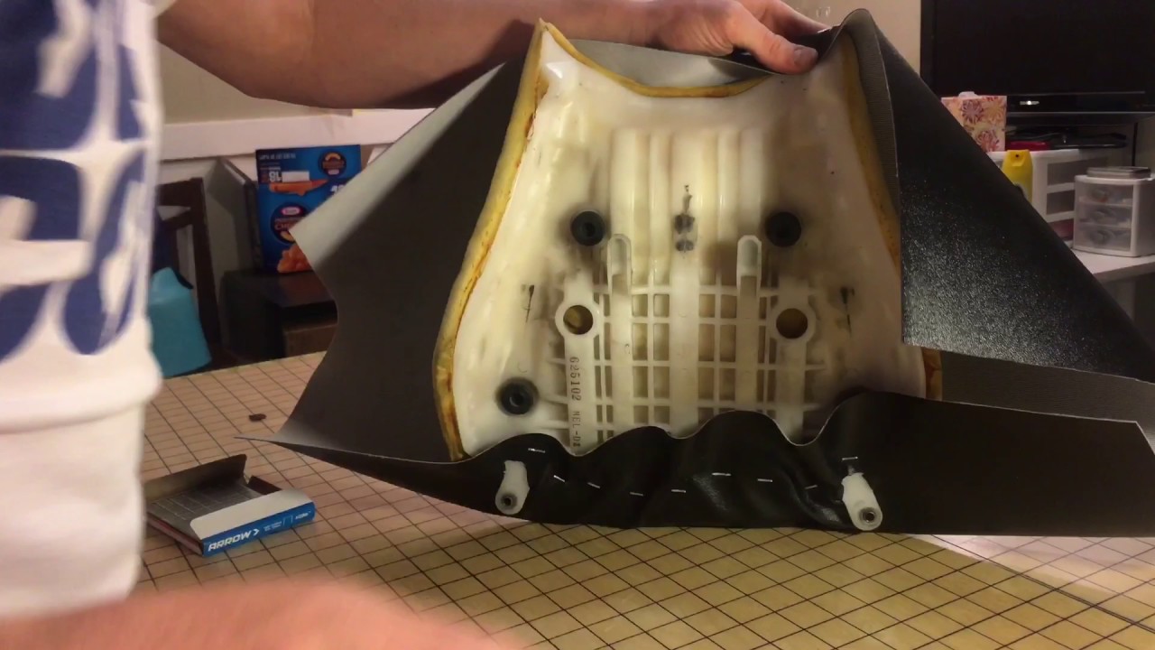 How to reupholster a motorcycle seat