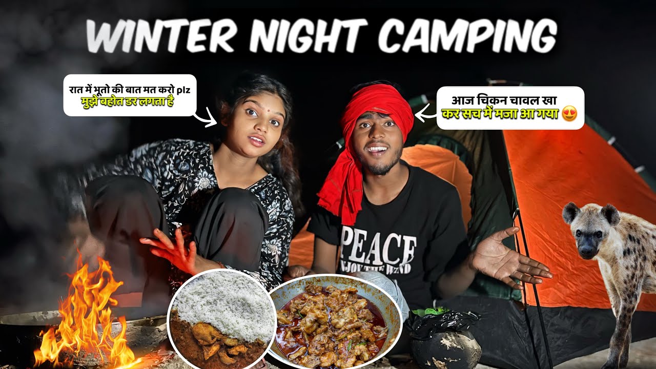 Coldest Night Camping | Winter Camping | Night Camping In Jungle | Camping in India 🤩
