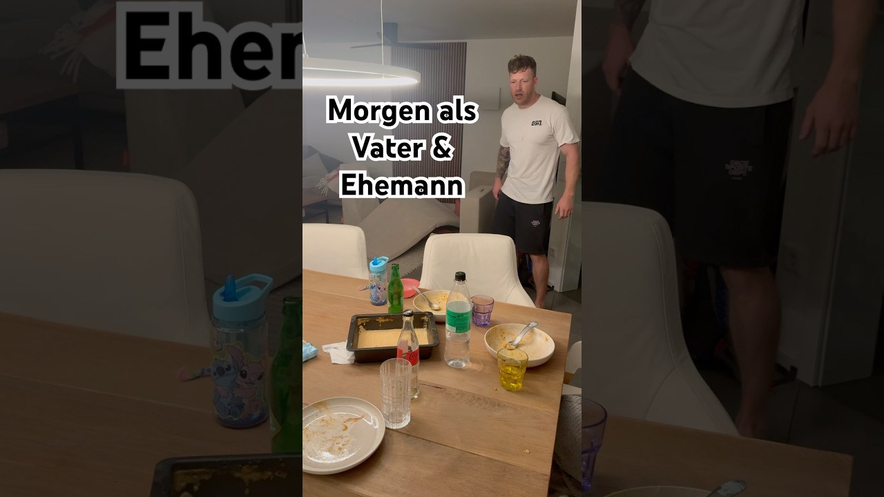 Morgenroutine als Ehemann & Vater. Stimmt&lsquo;s? #ehemann #morgenroutine #vater #putzen