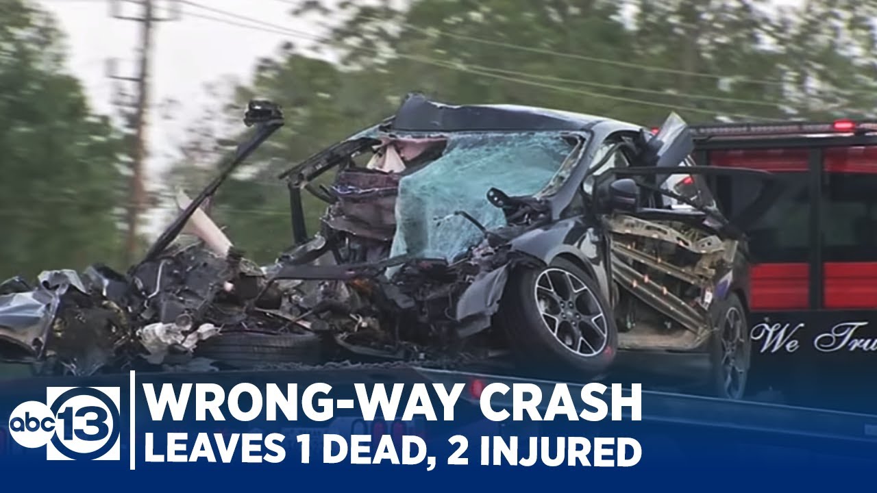 Wrong-way crash into Brazoria Co. deputy leaves 1 dead, 2 injured