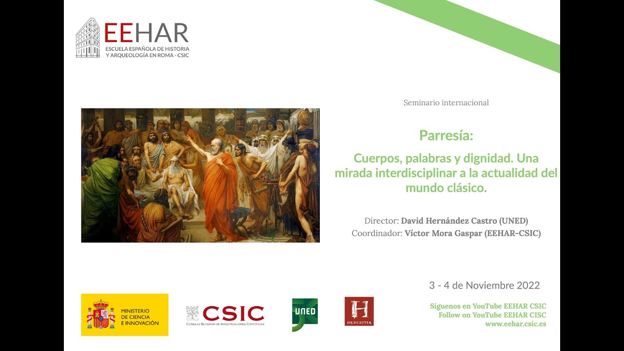 SEMINARIO INTERNACIONAL &ndash; PARRES&Iacute;A: CUERPOS, PALABRAS Y DIGNIDAD - 4 Novembre 2022 - Primera Parte