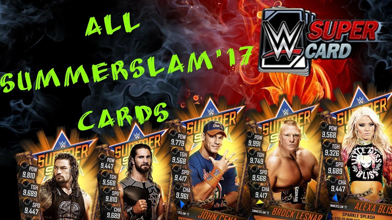 WWE SuperCard: All 76 SummerSlam '17 Cards!