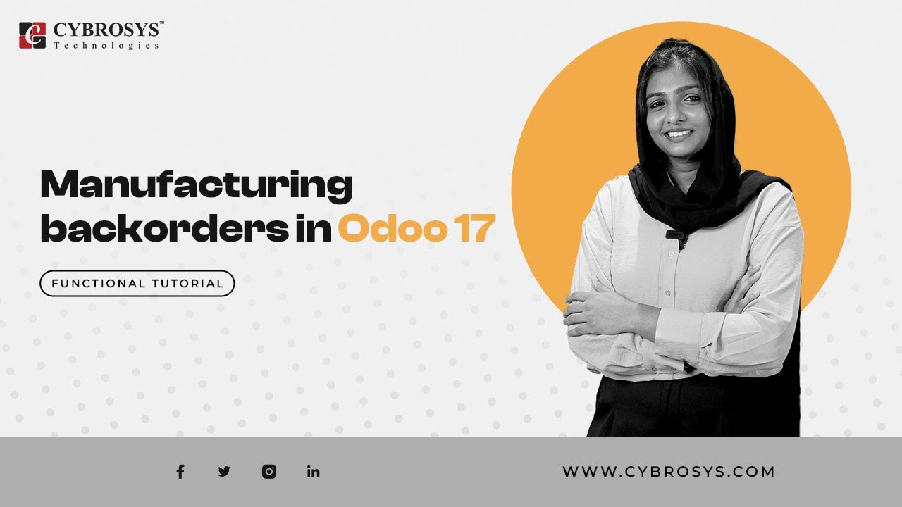 How to Manage Manufacturing Backorders in Odoo 17 | Odoo 17 Manufacturing Tutorials