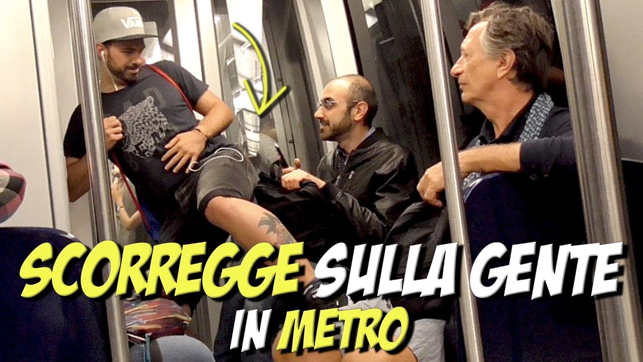 SCORREGGE sulla GENTE in METRO !