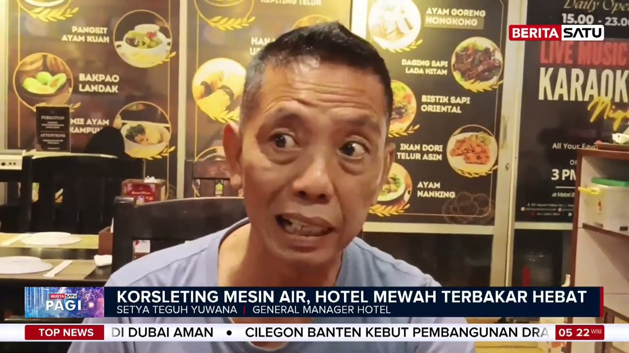 Hotel Mewah Simpang Lima Semarang Terbakar, Satu Pegawai Terluka #beritasatu
