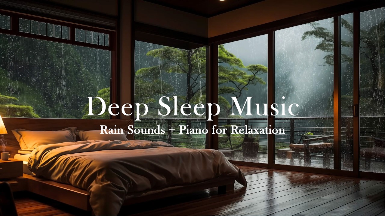 Rain and Piano Music for Overthinking Minds at Night — Let Your Thoughts Slow Down