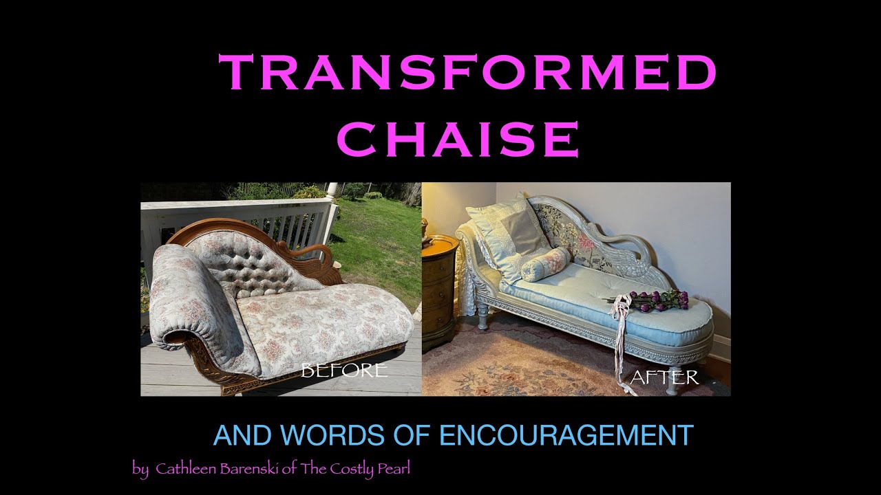 How to Transform a Chaise Lounge by Catheen Barenski of The Costly Pearl