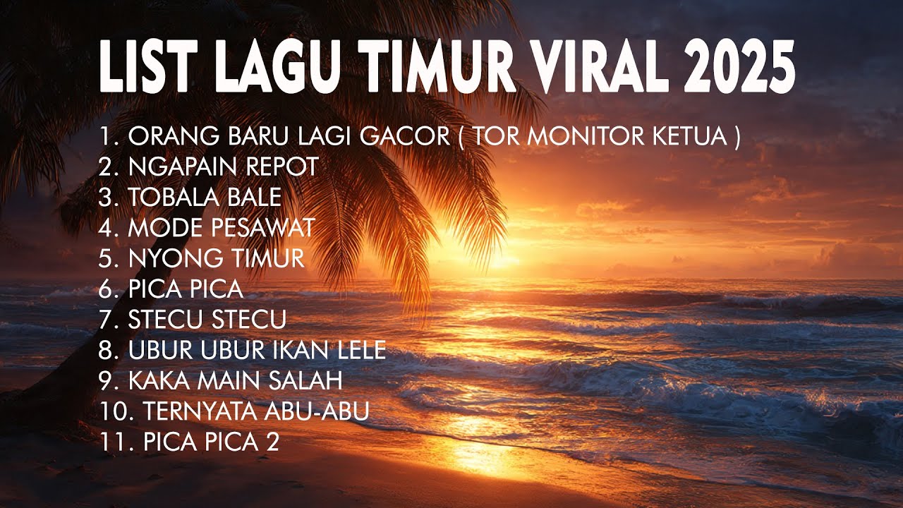 Kumpulan Lagu Hiphop Indonesia Timur Viral 2025 | Full Playlist Lagu Timur Terbaru