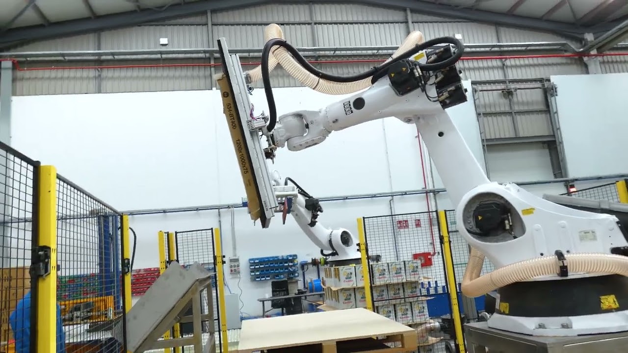 Atlas-designed depalletising robot for canisters