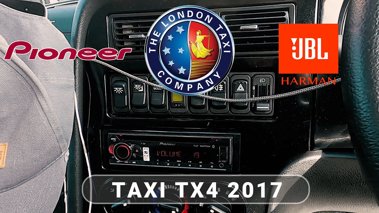 Taxi TX4 Euro 6 2017 Installed with Pioneer Stereo and JBL speakers with intercom function retained