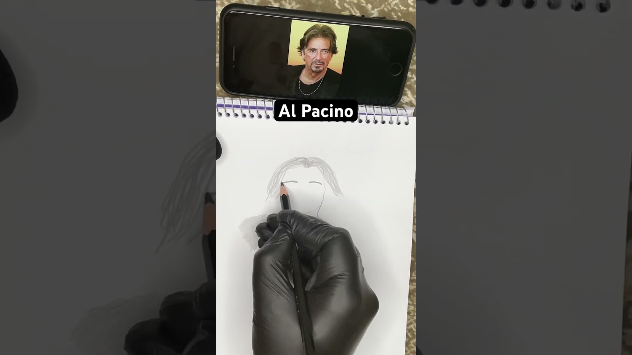 Funny AL Pacino portrait drawing 😂 ✍️ #art #alpacino #drawing #painting #fundrawingforkids