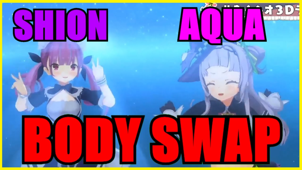 Aqua & Shion Swapped Body And Fooled Around With It【Hololive | Eng Sub】
