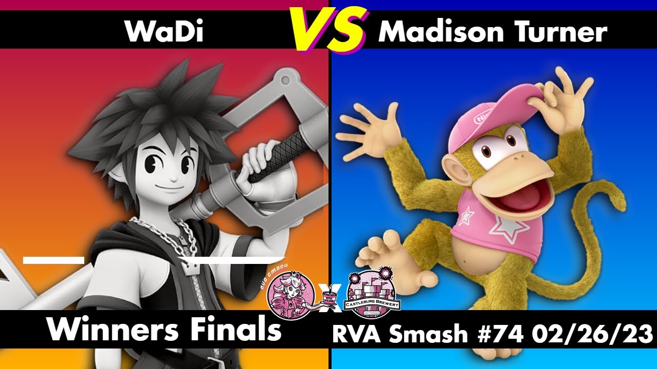 RVA Smash #74: Madison Turner (Diddy Kong) vs WaDi (Sora) | WINNERS FINALS | 45 Entrants | SSBU