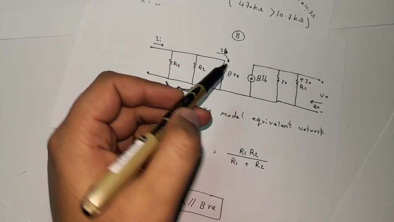 BJT small signal analysis (re model) شرح