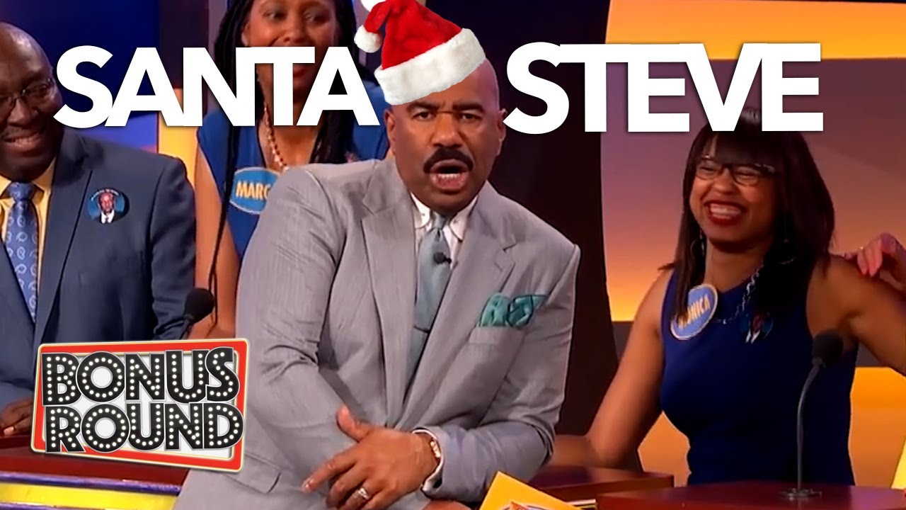 SANTA Episode! Family Feud With Steve Harvey