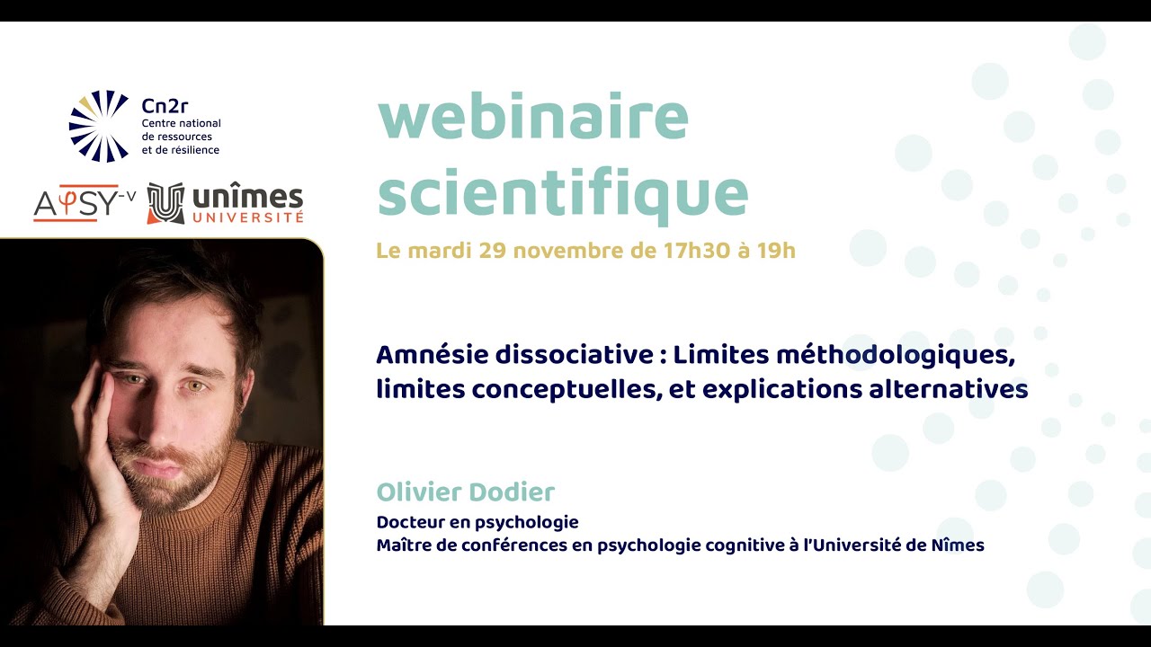 Webinaire amnésie dissociative