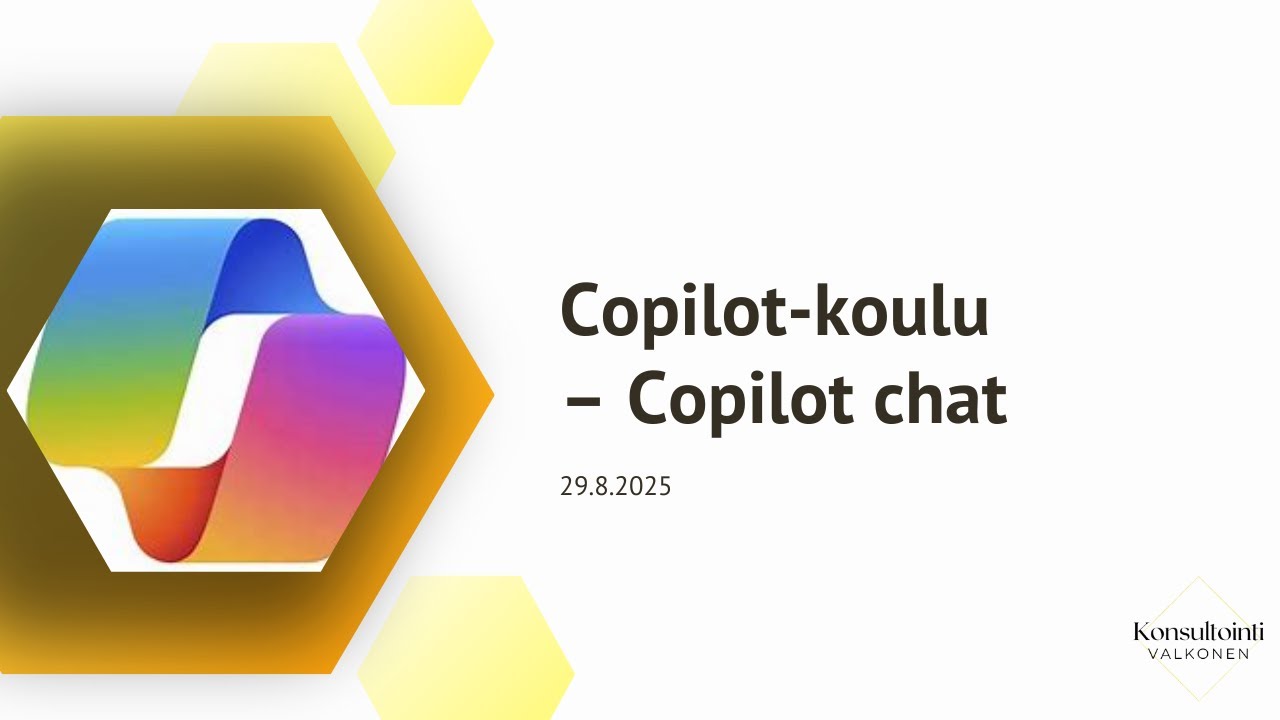 Copilot koulu: Copilot chat 29.8.2025 webinaari