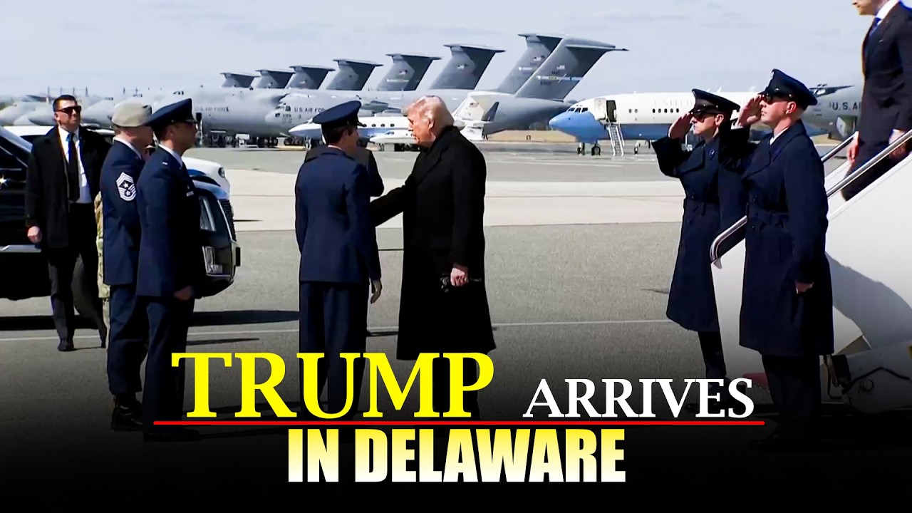 U.S. President Trump arrives in Delaware, will attend a closed Dignified Transfer ceremony