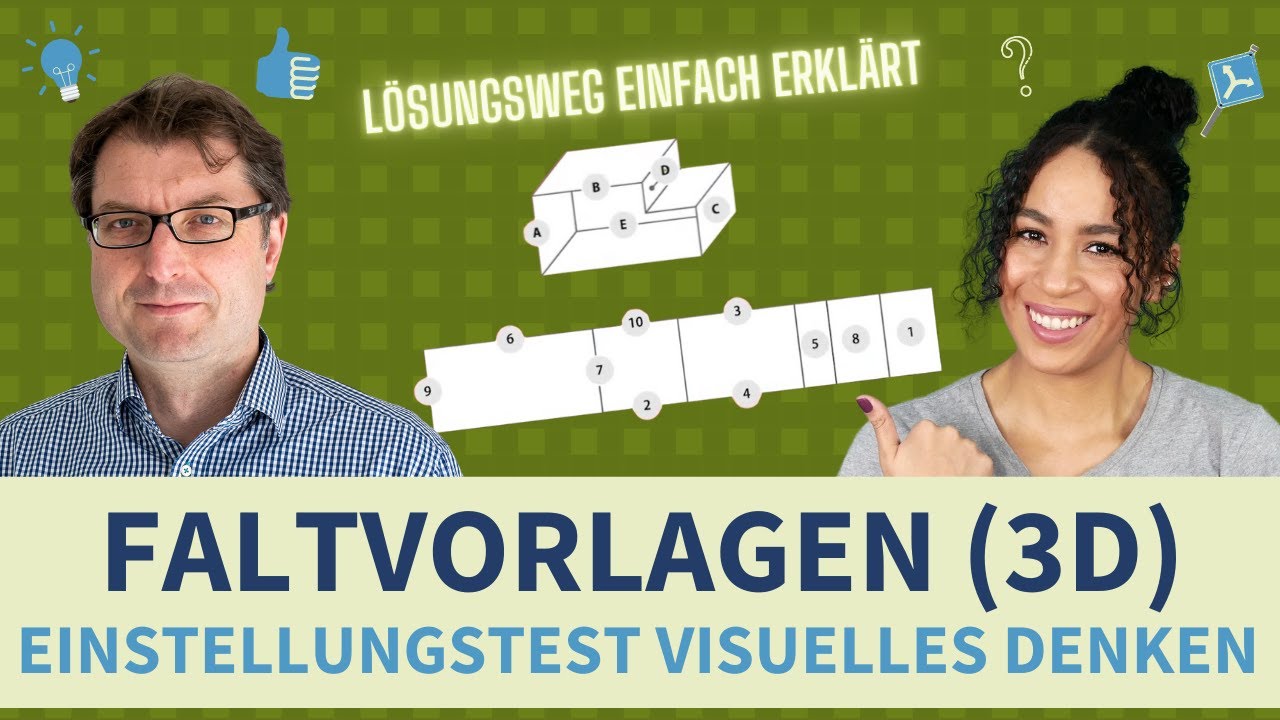 Faltvorlagen (3D) | Visuelles Denken & Räumliches Vorstellungsvermögen trainieren #lernen