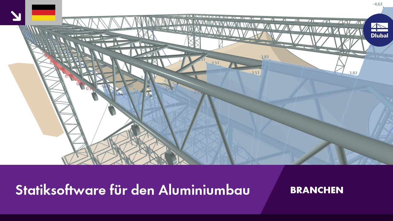 Statiksoftware f&uuml;r den Aluminiumbau | RFEM 6 & RSTAB 9 von Dlubal Software