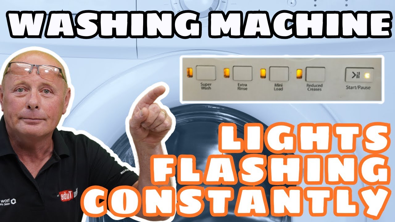Flashing Lights on Washing Machine How to Repair Hotpoint, Ariston, Indesit & Creda, Plus many More