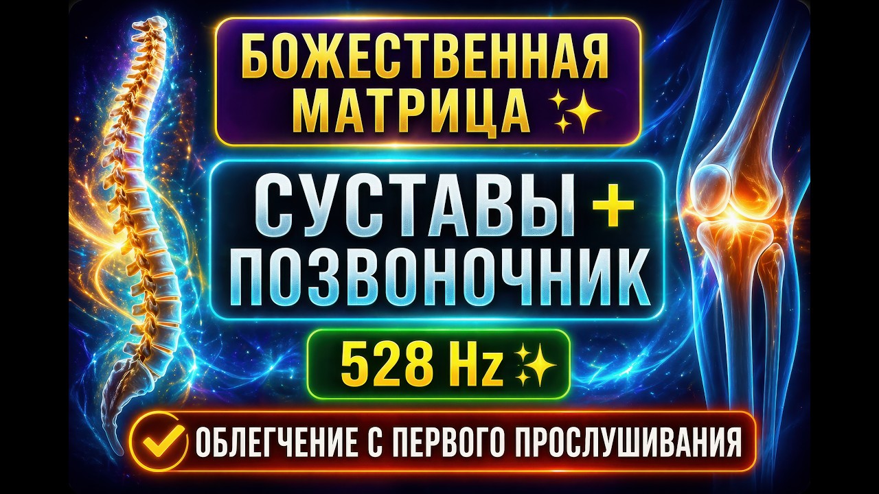 Квантовая Матрица: Исцеление Суставов и Позвоночника | 528 Hz