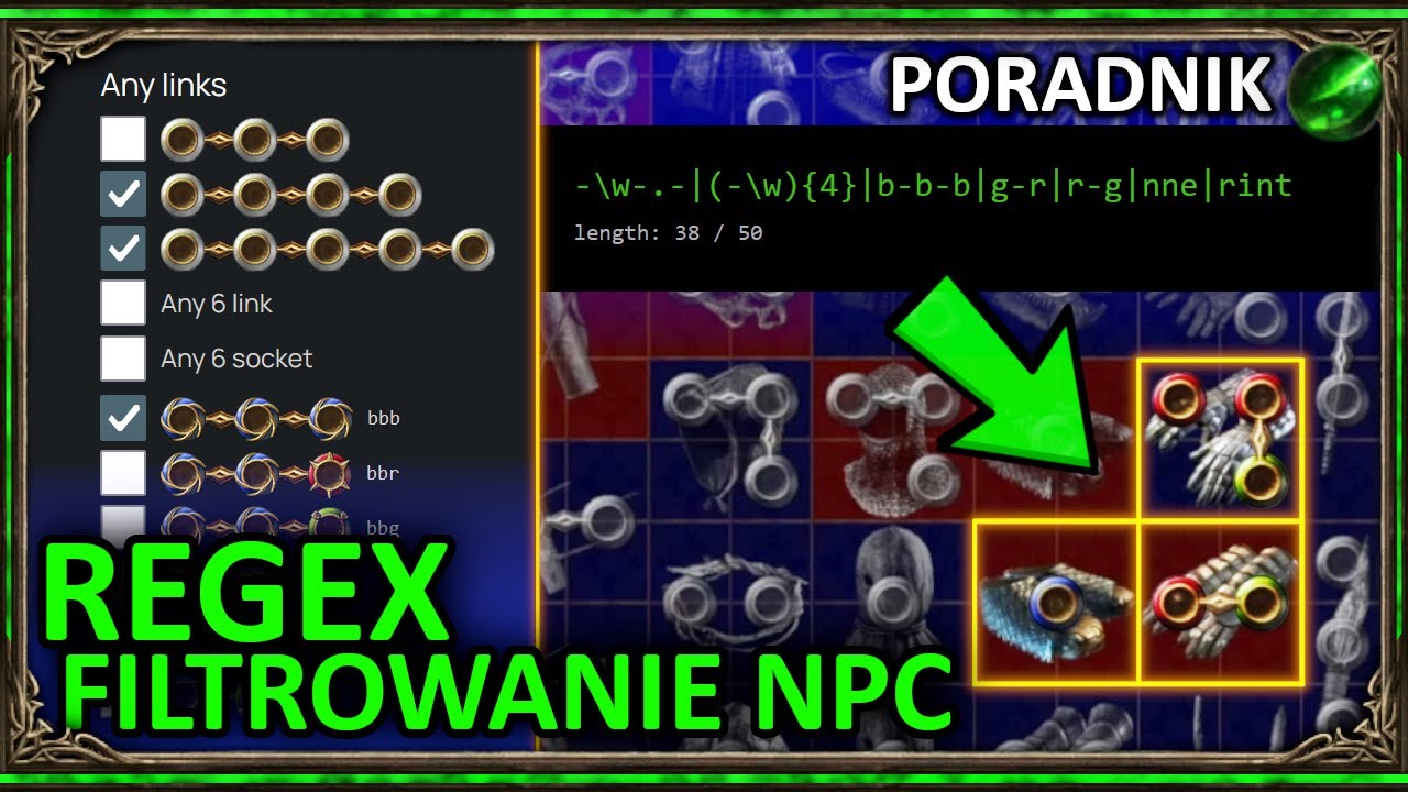 Łatwe FILTROWANIE przedmiot&oacute;w - Regex (Poradnik) ◼ Path of Exile (3.22)