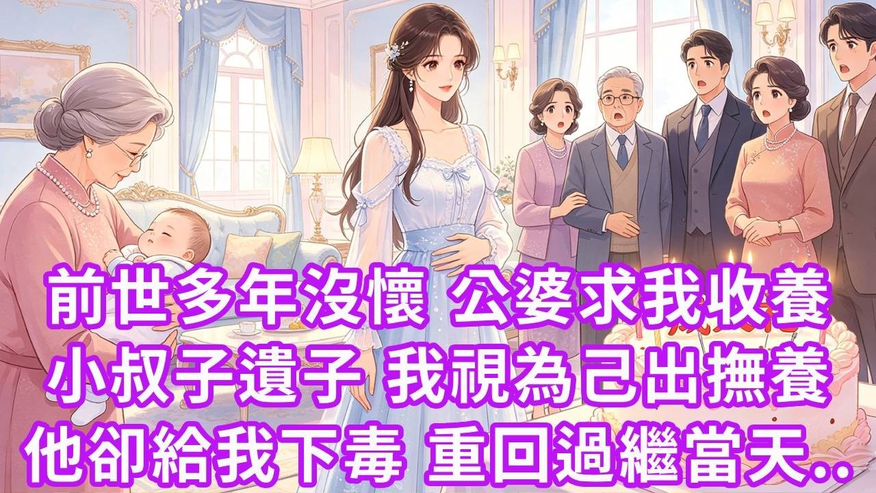 前世多年沒懷，公婆求我收養小叔子遺子，我將他視為己出撫養成人，他卻在蛋糕下毒奪走我全部家產，重生回到過繼當天我摸著肚子一句話震驚全場...#重生 #大女主 #情感 #復仇 #人生感悟
