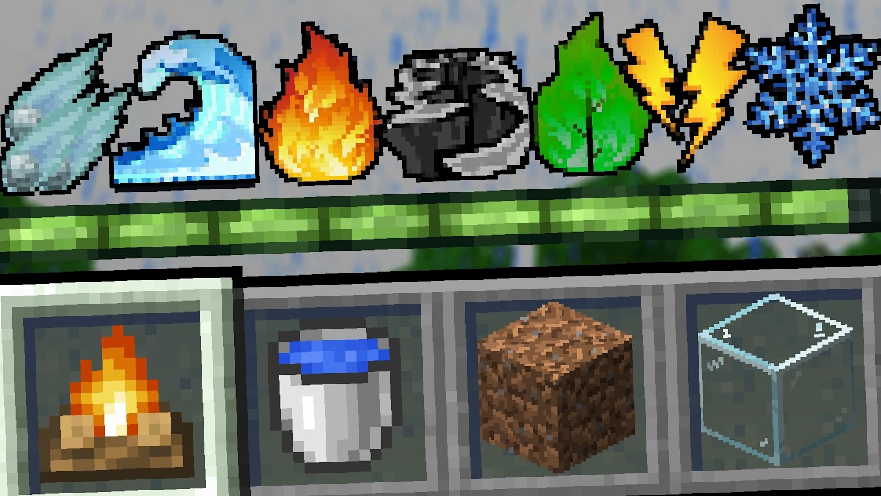 Minecraft but there are Elemental Hearts