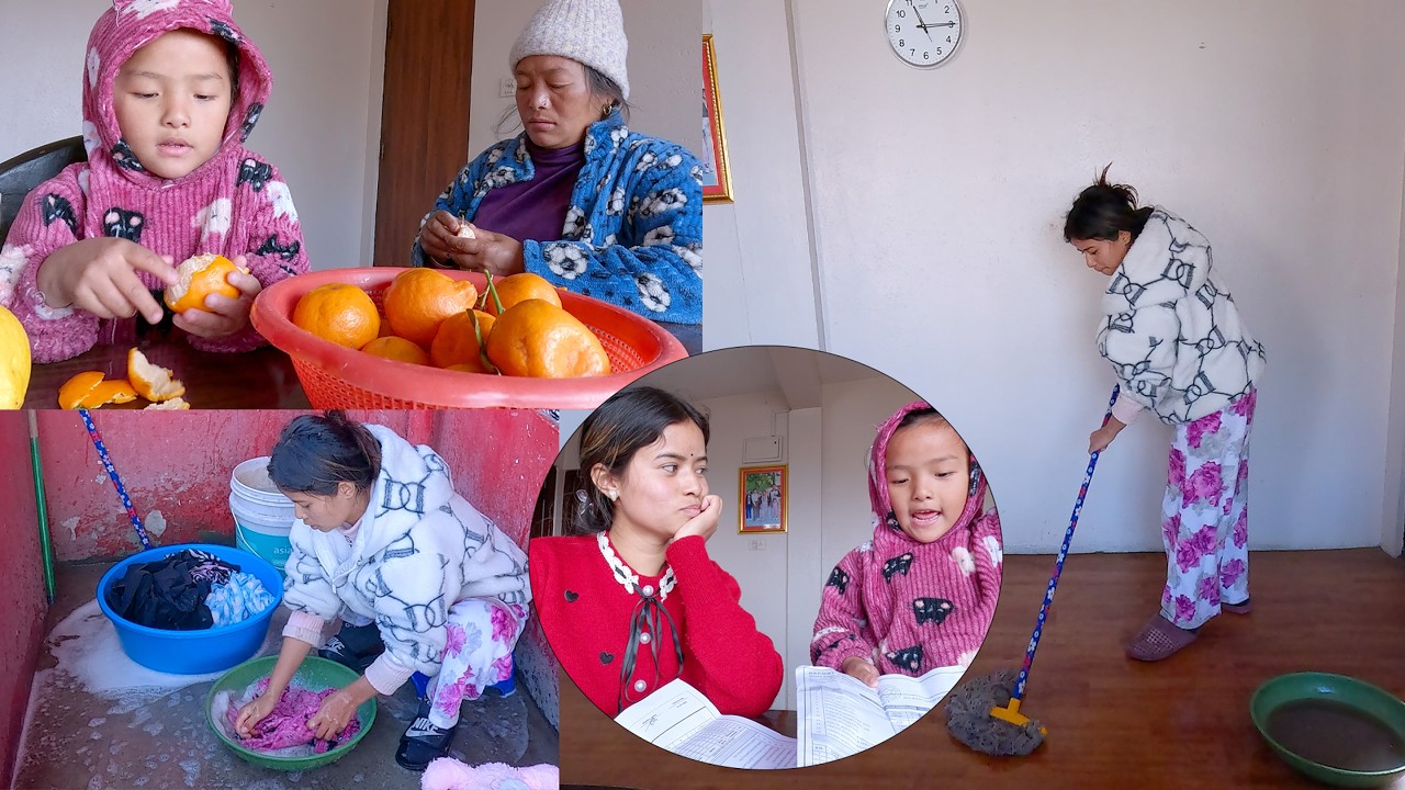 we are enjoying fruits || sumnima is busy in her room || dhanlaxmi rai || @SumnimaRaini