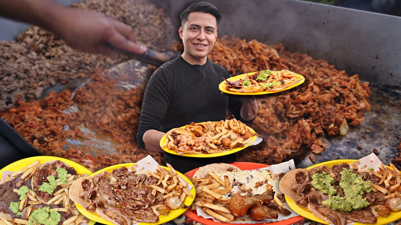 VISIT&Eacute; UN TIANGUIS SOLO PARA ENFRENTARME A UN RETO DE COMIDA 🌮 **AS&Iacute; REACCIONAN AL VERME COMER! 🤯🔥