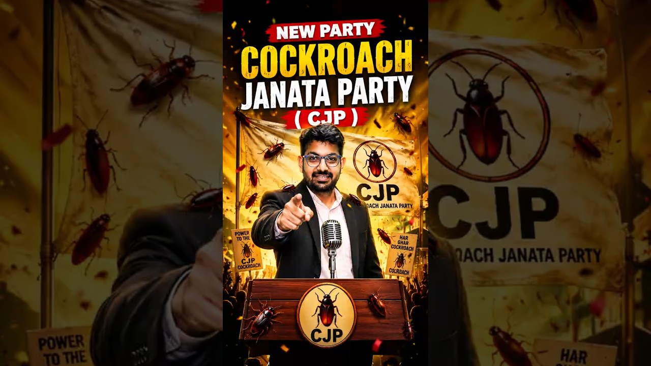 Cockroach Janta Party (CJP) | Viral Gen Z's Political Moment #cockroach #party #shorts