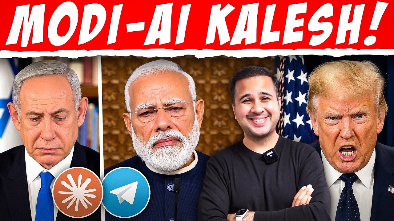 Modi-Claude Kalesh | Telegram Ban Exposed | Trump-Israel Kalesh
