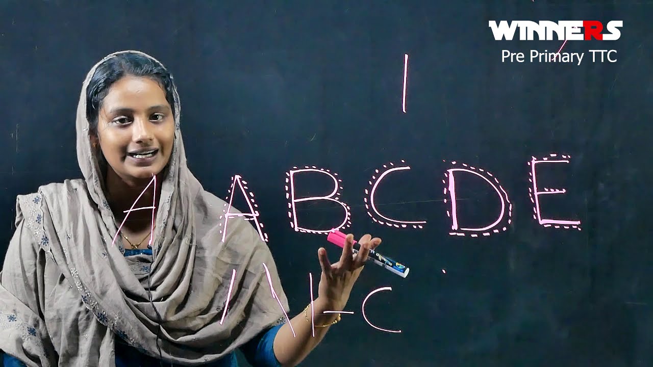 English Alphabet Strokes | Pre Primary TTC | WINNERS ACADEMY | RAJULA