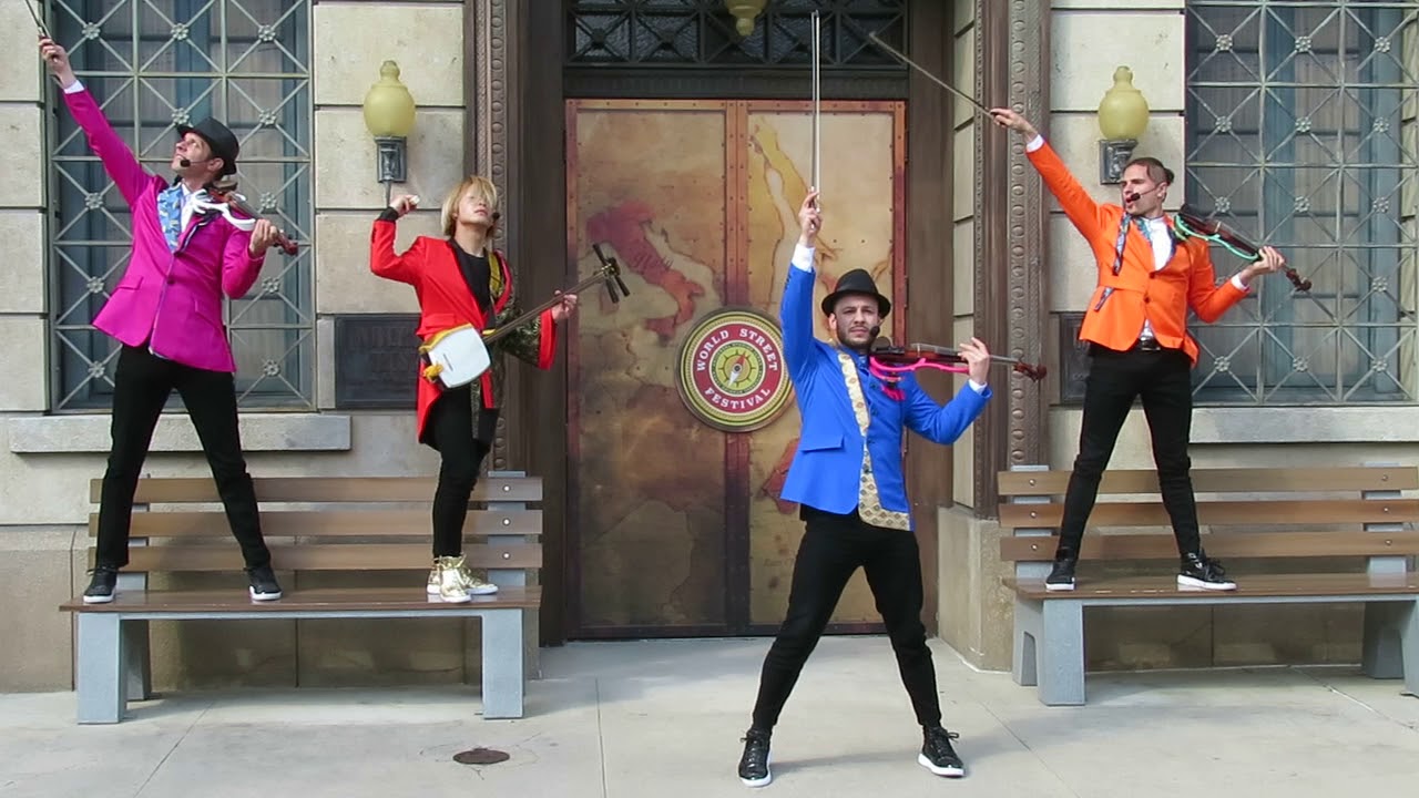 USJ イースト・ミート・ウエスト・カルテット（EAST meets West Quartet ）2019.4.3三回目ピーターさん、オレフさん、デニスさん、Kijuさん