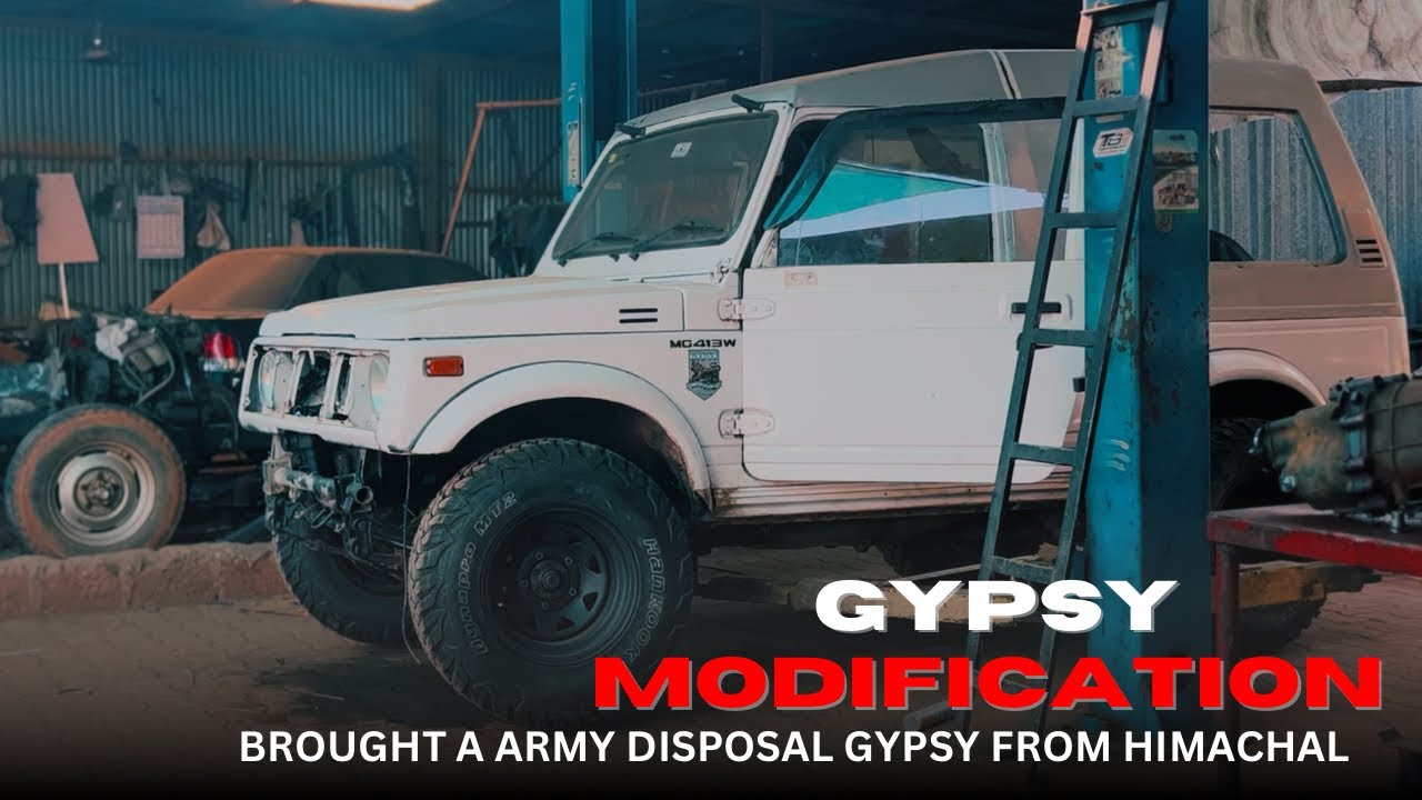 GYPSY MODIFICATION START MALTHA / MILITARY DISPOSAL GYPSY BROUGHT FROM HIMACHAL PRADESH
