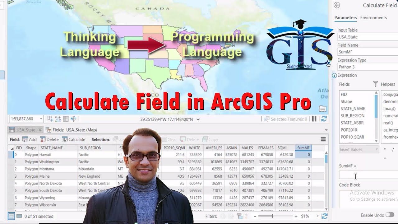 Calculate Field in ArcGIS Pro (Course: ArcGIS Pro vs QGIS Level 2, Lect:12) | GIS Field Calculator |