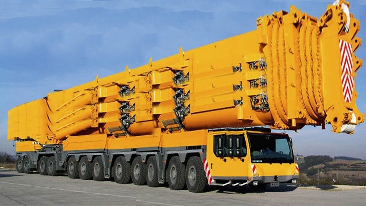 5 Extreme Biggest Heavy Equipment Machines Working   Dangerous Biggest Crane Truck Operator Skill