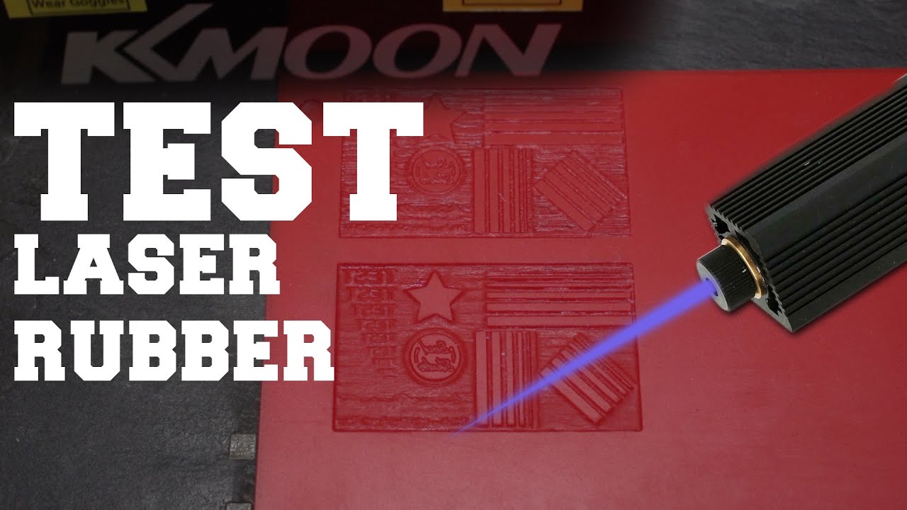Test and engrave laser rubber correctly  |  Lasergummi testen und richtig gravieren